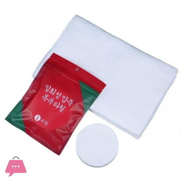 Compressed Cotton Bath Towel Tablet Portable Disposable Towel for Travel – 1pc