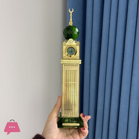 Crystal Makkah Clock Tower Islamic Gift Scale Model