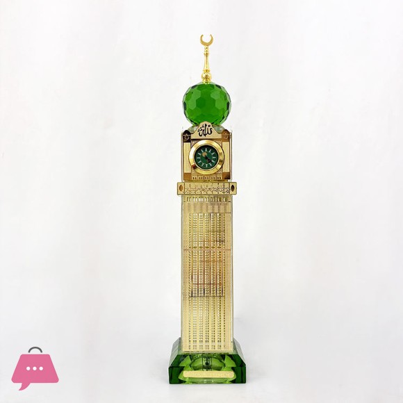 Crystal Makkah Clock Tower Islamic Gift Scale Model
