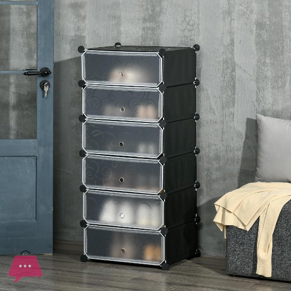 Dust Proof Multi-layer Simple Assembly Shoe Cabinet Plastic Cube Shoe Rack