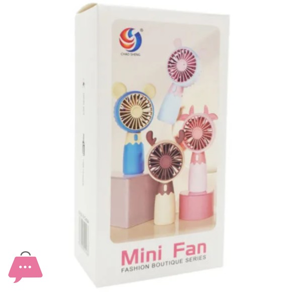 Cute Shape USB Rechargeable Lightweight Handheld Fan Low Noise Travel Fan