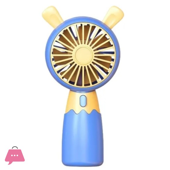 Cute Shape USB Rechargeable Lightweight Handheld Fan Low Noise Travel Fan