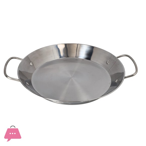 Stainless Steel Seafood Pan Paella Pan 34cm