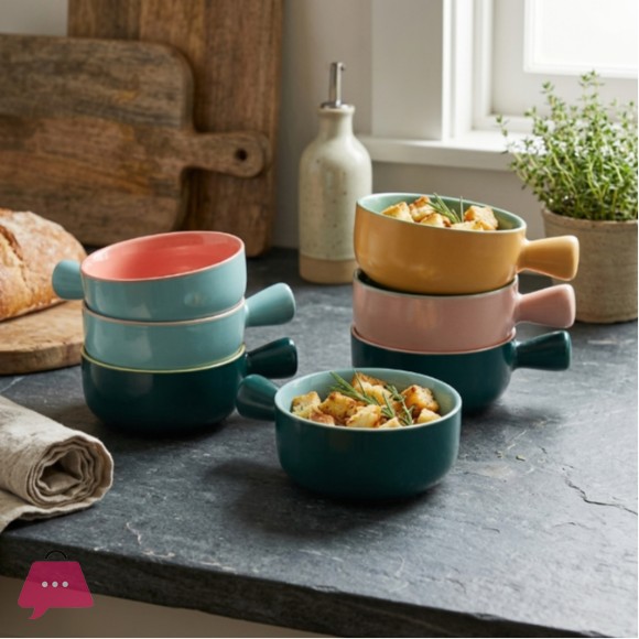 Danny Home Serving Bowl with Handle - 6.2Inch