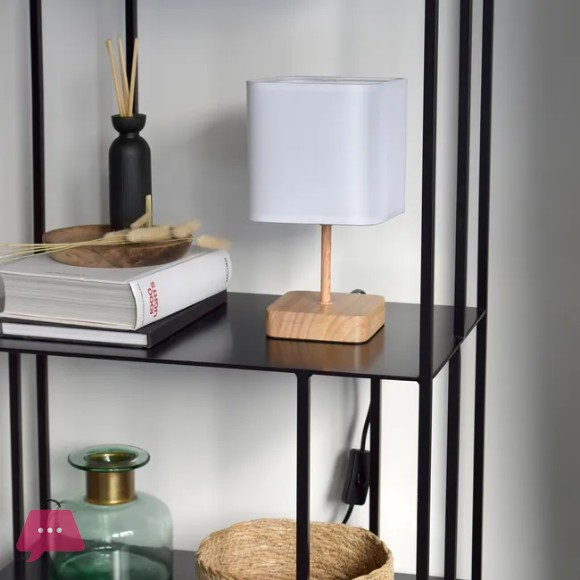 Danny Home Bedside Minimalist Table Wooden Standing Lamp