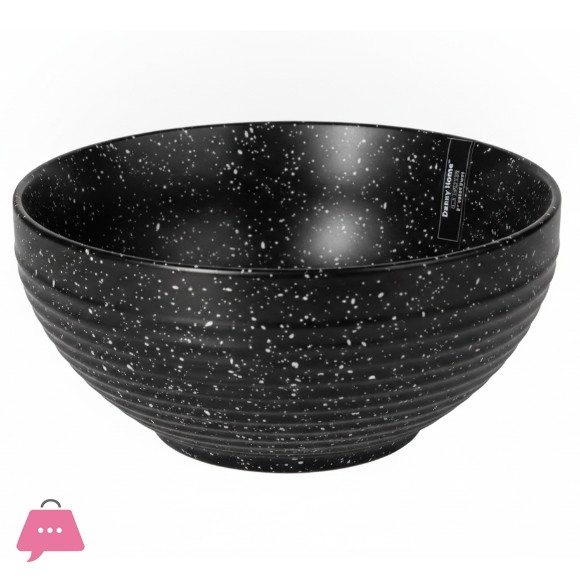 Danny Home Black Ceramic Serving Bowl - 8Inch