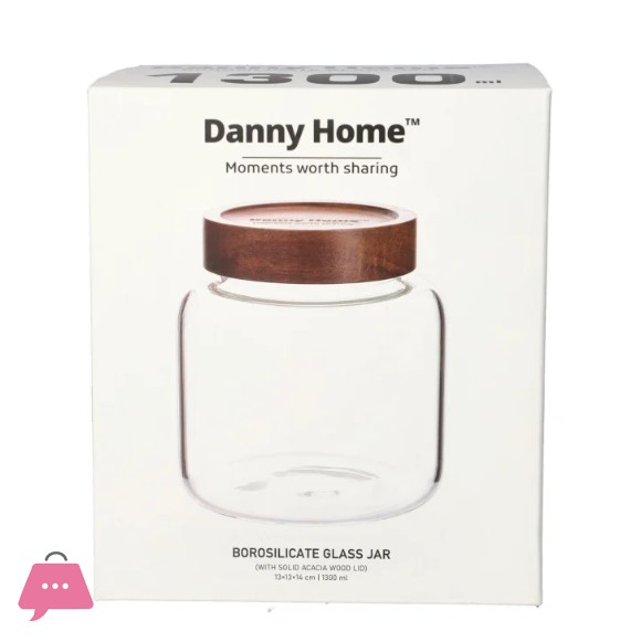 Danny Home Borosilicate Sealed Glass Jar 1300ml