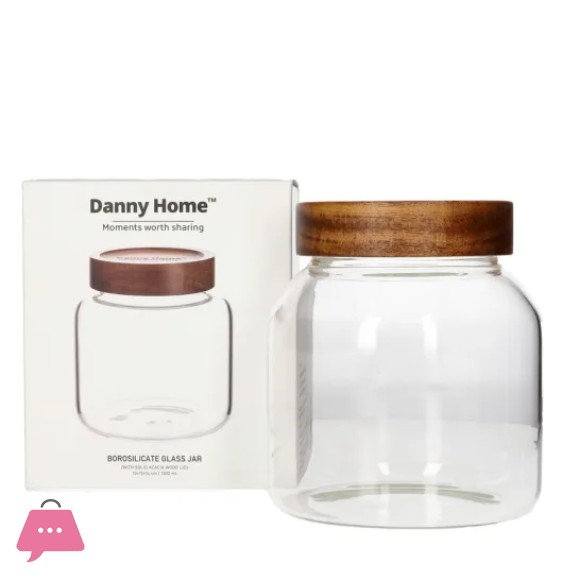 Danny Home Borosilicate Sealed Glass Jar 1300ml