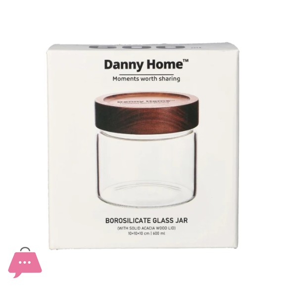 Danny Home Borosilicate Sealed Glass Jar 600ml