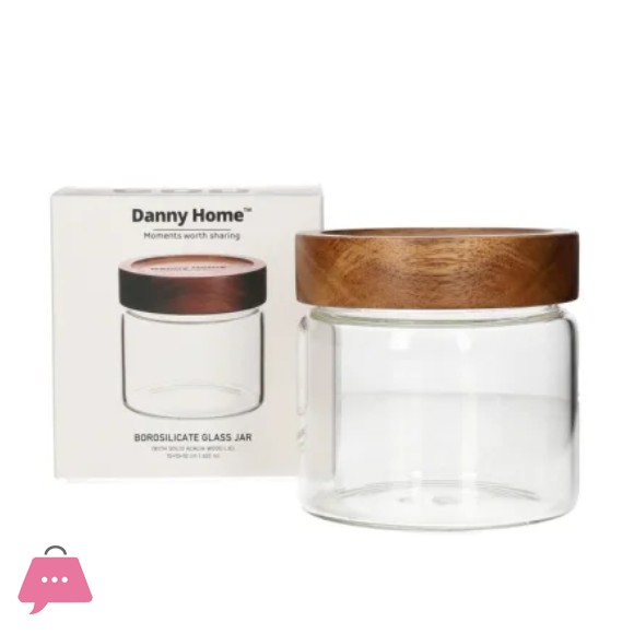 Danny Home Borosilicate Sealed Glass Jar 600ml