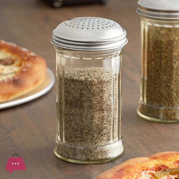 Danny Home Caster Salt Pepper Shaker Bottle with Stainless Steel Lid - 330ml