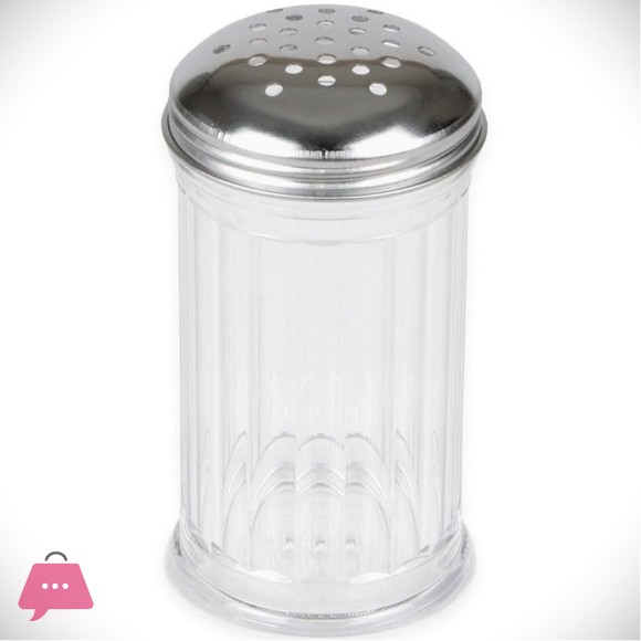 Danny Home Caster Salt Pepper Shaker Bottle with Stainless Steel Lid - 330ml