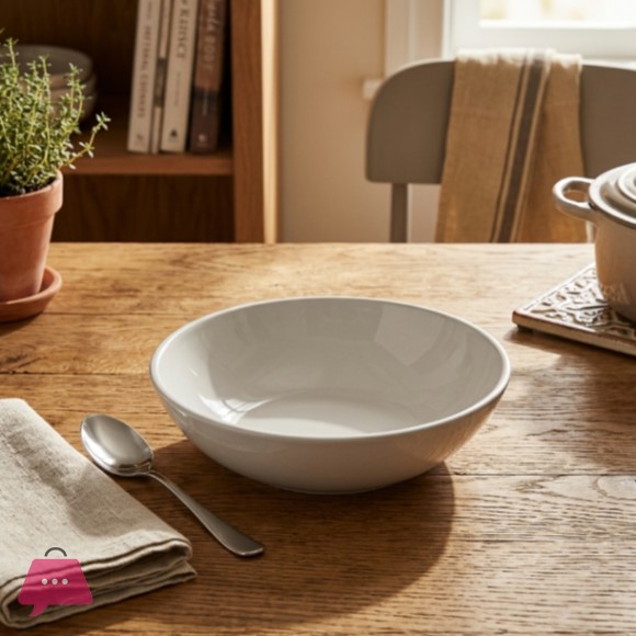 Danny Home Ceramic Deep Plate - 8Inch