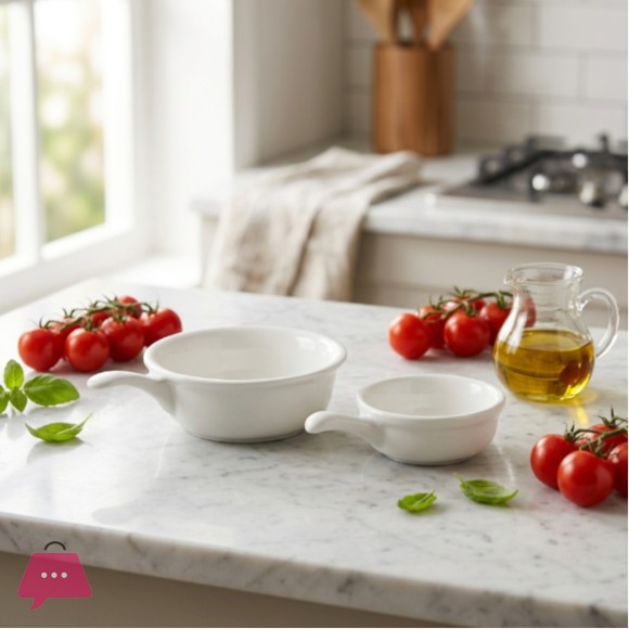 Danny Home Ceramic Sauce Dish with Handle
