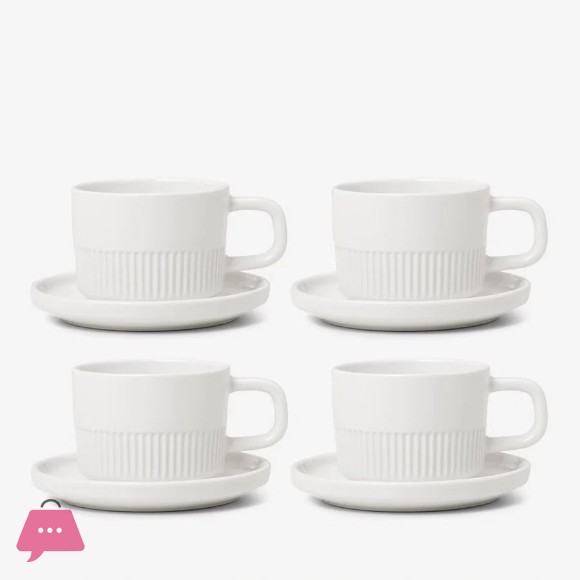 Danny Home Cup & Saucer Set of 6 250ml