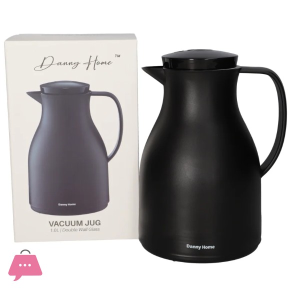 Danny Home Double Wall Glass Vacuum Thermos 1.0L