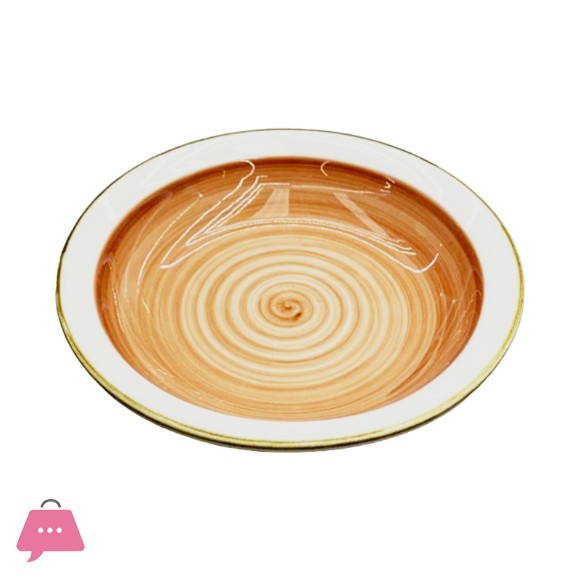 Danny Home Fancy Red Dessert Plate 8inch CZT01-3