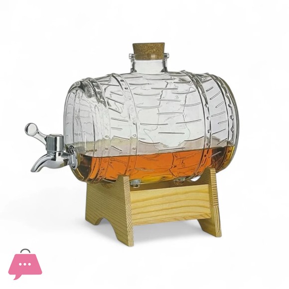 Danny Home Glass Barrell Beverage Dispenser 2 Liters