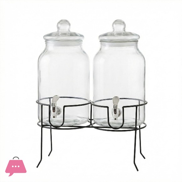 Danny Home Glass Dispenser Beverage Dispenser 5Liter