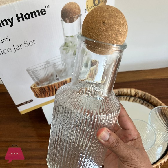 Danny Home Glass Juice Jar Set 6Pcs