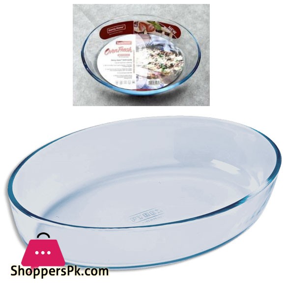 Danny Home High Borosilicate Oval Baking Pan 3.0L