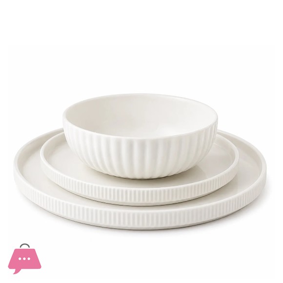 Danny Home Porcelain Dinnerware Set 3-Piece