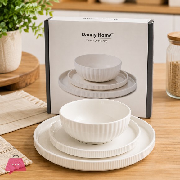 Danny Home Porcelain Dinnerware Set 3-Piece