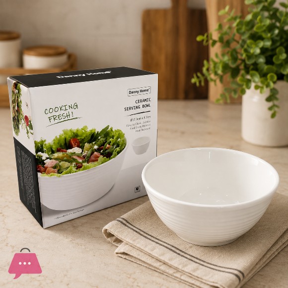 Danny Home Porcelain Serving Bowl 18.3 x 8 cm