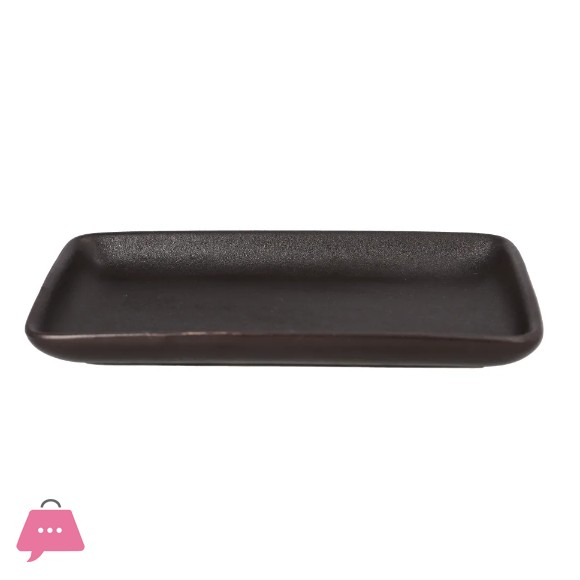Danny Home Rectangular Black Serving Platter 7Inch