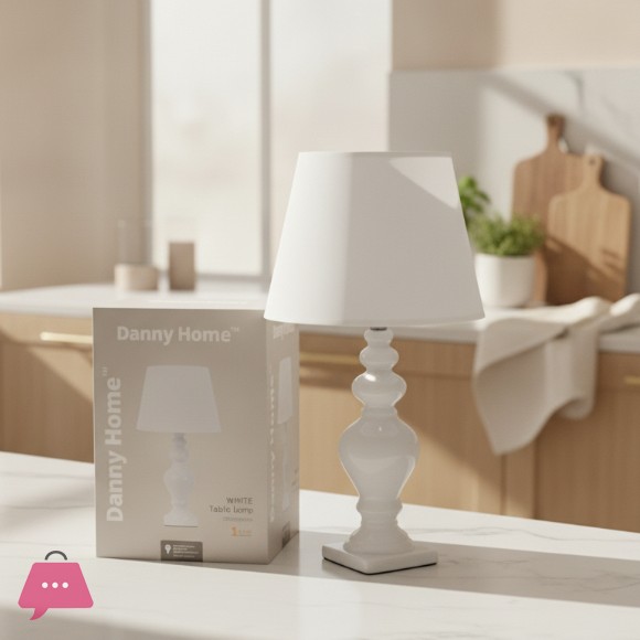 Danny Home White Table Lamp 45.5cm