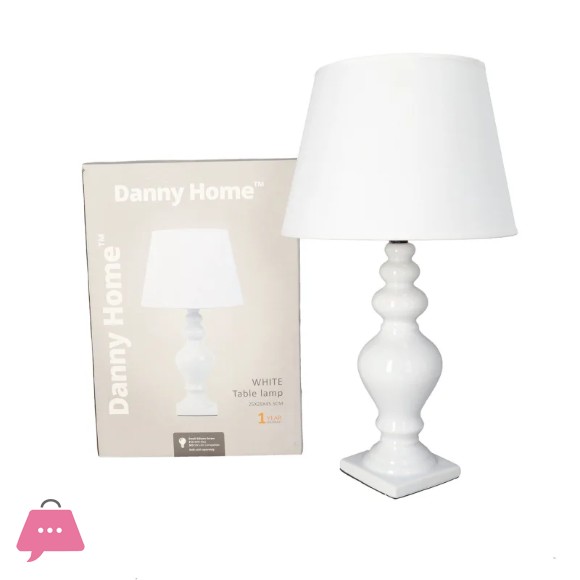 Danny Home White Table Lamp 45.5cm