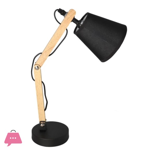 Danny Home Wooden Desktop Lamp 37cm