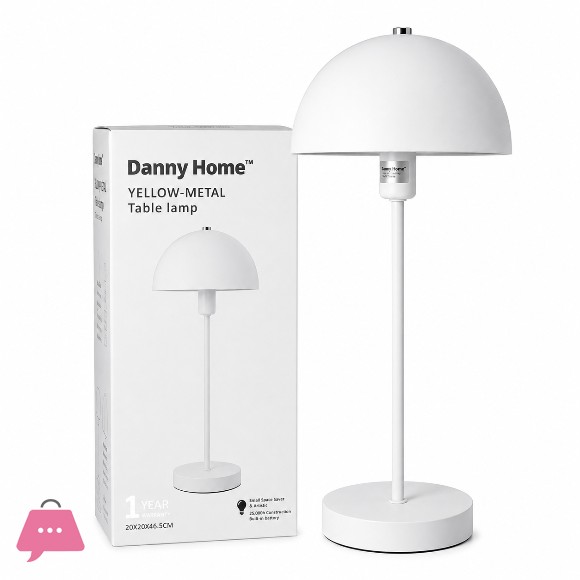 Danny Home Yellow Metal Table Lamp 46.5cm