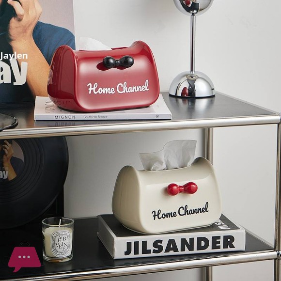 Desktop Tissue Holder Plastic Napkin Storage Box