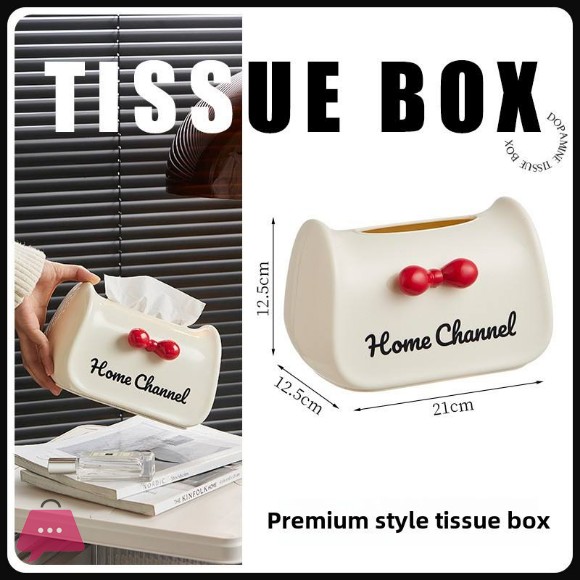 Desktop Tissue Holder Plastic Napkin Storage Box