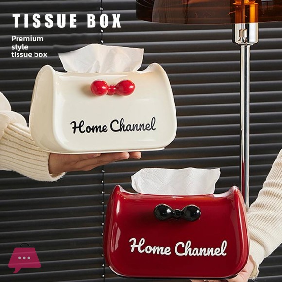 Desktop Tissue Holder Plastic Napkin Storage Box
