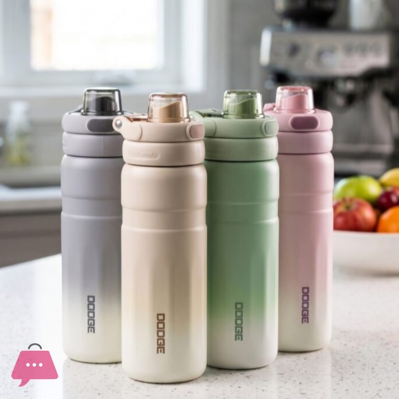 Dodge Insulated Water Bottle 316 Stainless Steel Sports and Fitness Straw Cup Water Bottle - 560mL in Pakistan