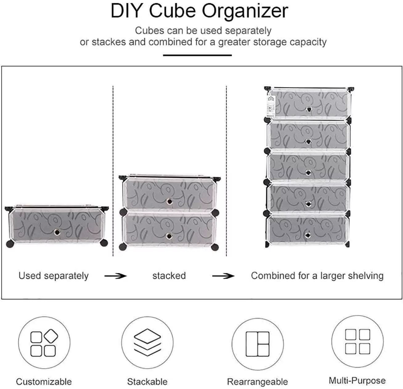 dust-proof-multi-layer-simple-assembly-shoe-cabinet-plastic-cube-shoe-rack