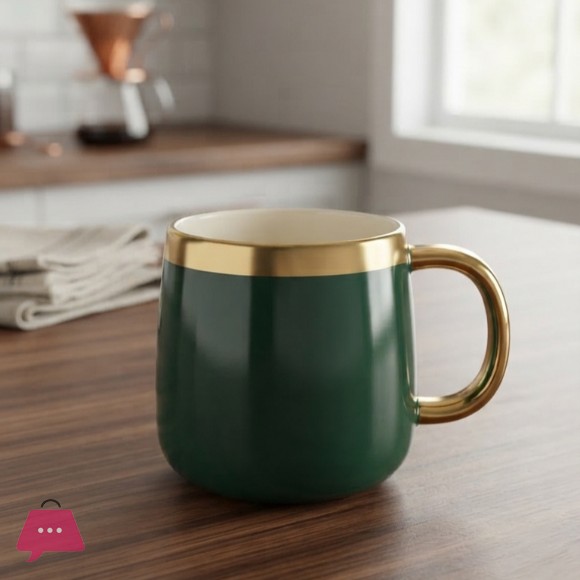 Emerald Porcelain Coffee Mug 1Pcs