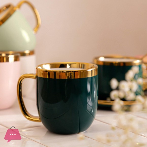 Emerald Porcelain Coffee Mug 1Pcs