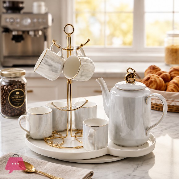 European Luxury Ceramic Coffee Tea Set