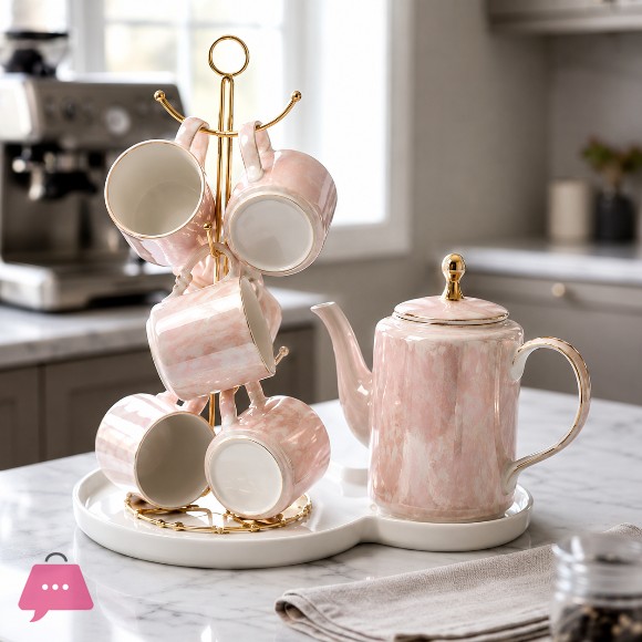 European Luxury Ceramic Coffee Tea Set
