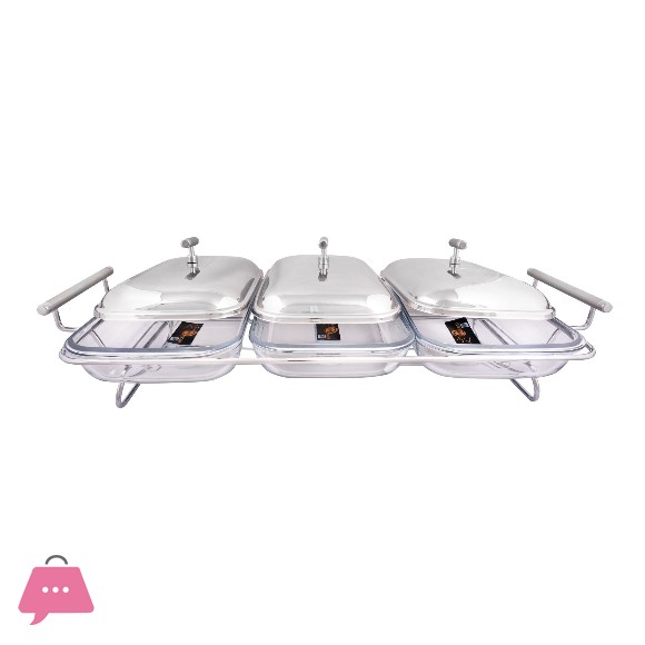 Food Warmer with Glass Dish 3 x 1.5 Liter KE30