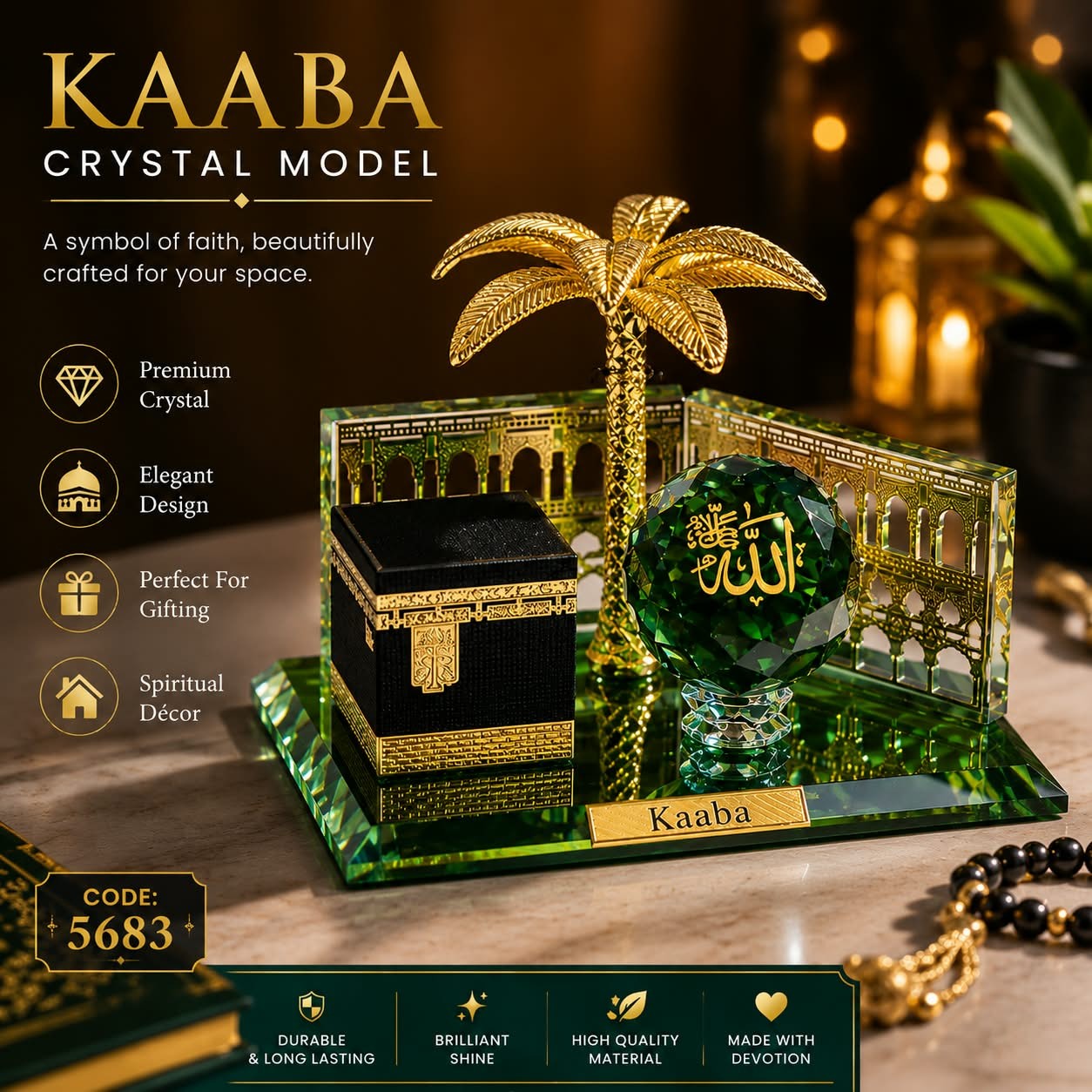 islamic-decorative-set-–-crystal-kaaba-scale-model