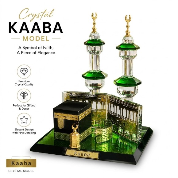 Islamic Decorative Set – Crystal Mecca Scale Model