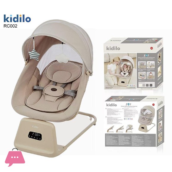 Kidilo Electric Baby Swing with Remote Control Music & Bluetooth - RC002