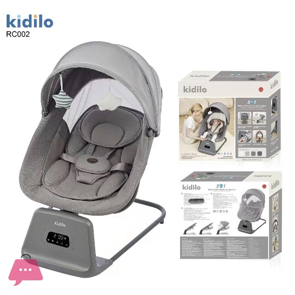 Kidilo Electric Baby Swing with Remote Control Music & Bluetooth - RC002