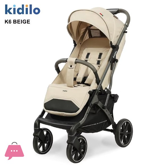Kidilo K6 Baby Stroller Foldable Lightweight Baby Pram Stroller - K6