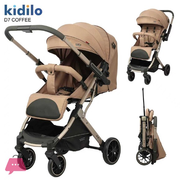 Kidilo Travel Stroller Compact Foldable Baby Stroller – D7