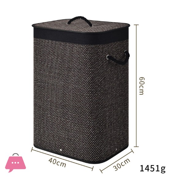 Knock Down Bamboo Laundry Basket